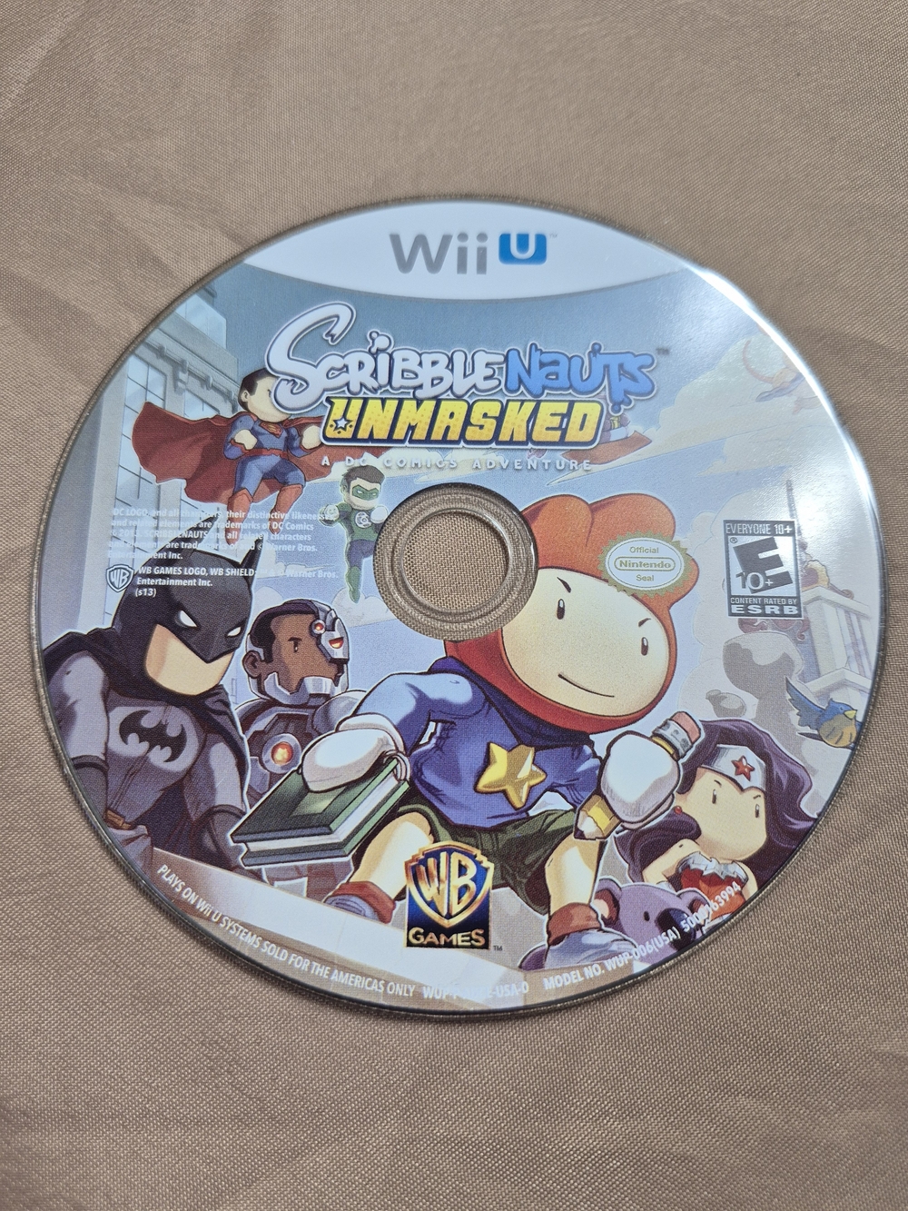 Scribblenauts Unmasked: A DC Comics Adventure (Nintendo Wii U) - Disc Only